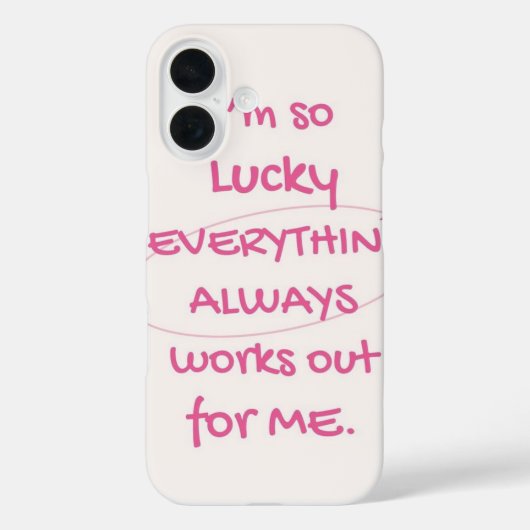 Lucky girl phone case (Achterkant)