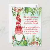 Lucky Gnome Cette petite carte postale Gnome (Devant / Derrière)