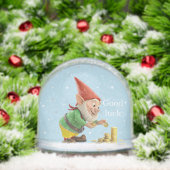 Lucky Gnome Elf with Gold Coins Snow Globe (Noël)