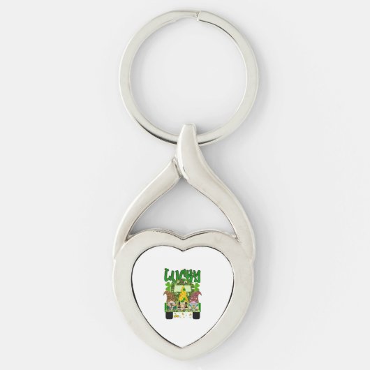 Lucky Gnomes St. Patrick's Day Sleutelhanger (Voorkant)