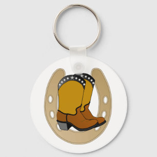 LUCKY GOLD hoefijzer & laarzen SLEUTELHANGER