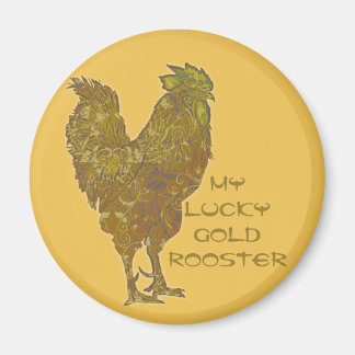 Lucky Gold Rooster | aimant