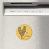 Lucky Gold Rooster | magneet (Insitu (Vaatwasser))
