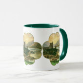 Lucky Gold Shamrock met een Iers Castle Mok (Voorkant rechts)