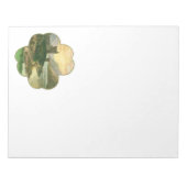 Lucky Gold Shamrock met een Iers Castle Notitieblok (Voorkant)