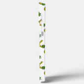 Lucky Golden Hoefijzer met Shamrock op White Case-Mate iPhone Case (Achterkant / Links)