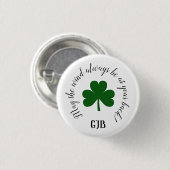 Lucky Golf Button Pin Irish Quote (Voorkant /achterkant)