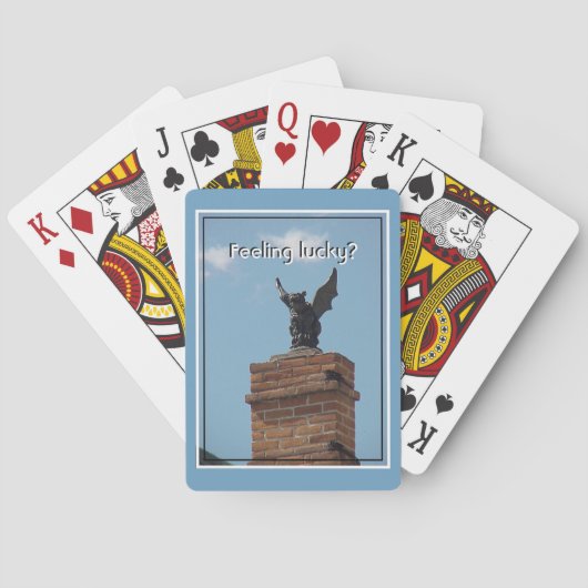 Lucky Gothic Gargoyle-speelkaarten Pokerkaarten (Achterkant)