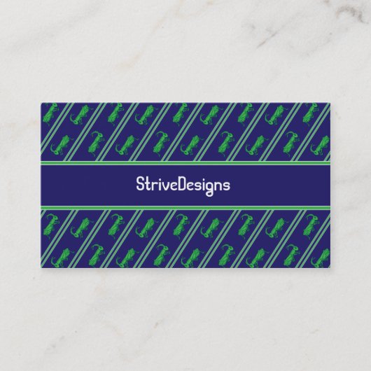 Lucky Grasshopper Striped Visitekaartjes (Voorkant)
