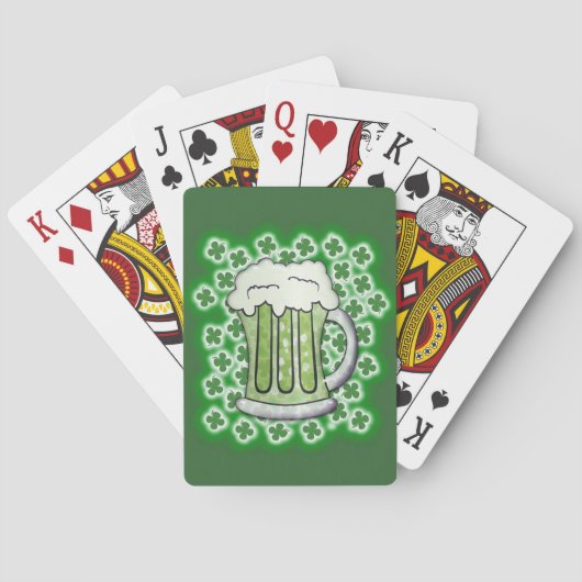 Lucky Green Beer Speelkaarten (Achterkant)