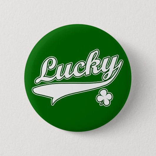 Lucky Green Button Pin (Voorkant)
