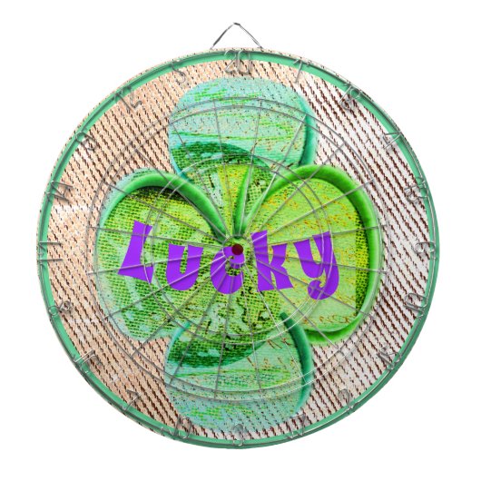 Lucky Green clover Dartbord (Voorkant)