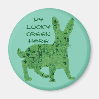 Lucky Green Hare | magneet