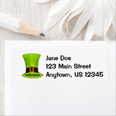 Lucky Green Leprechaun Top Hat Saint Patrick's Day Etiket (Insitu)