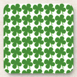 Lucky Green Shamrock Bier Onderzetter