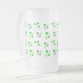 Lucky Green Shamrocks irlandais Mug (Devant gauche)