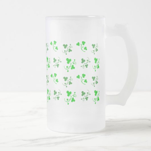 Lucky Green Shamrocks irlandais Mug (Droit)