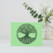 Lucky Green Tree of Life Briefkaart (Staand voorkant)