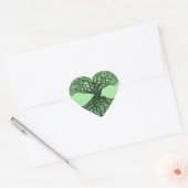 Lucky Green Tree of Life Hart Sticker (Envelop)