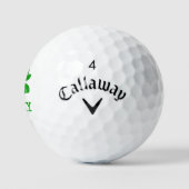 Lucky green vier bladklaver gepersonaliseerd golfballen (Logo)