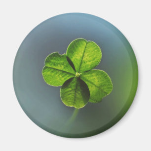Lucky Green Vierbladige Klaver Magneet