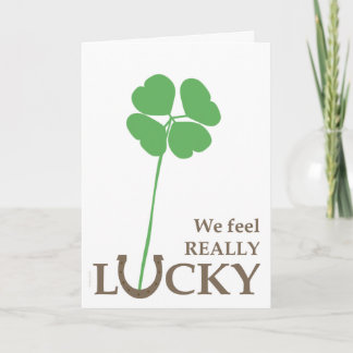 Lucky Hoefijzer Administratieve Professionals Bedankkaart