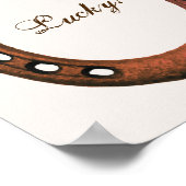 Lucky! Hoefijzer afdrukken Poster (Hoek)