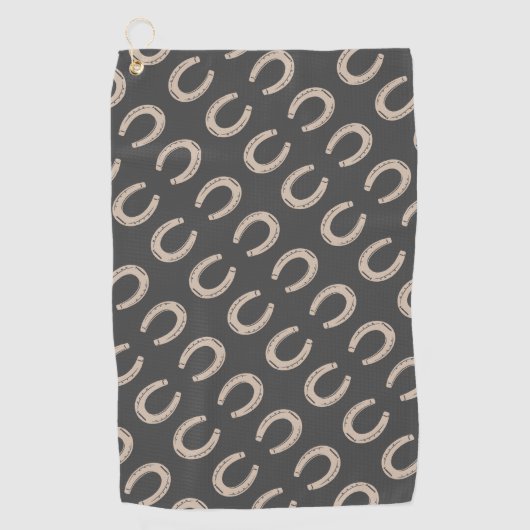 Lucky Hoefijzer Golfhanddoek (Voorkant)