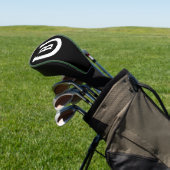 Lucky hoefijzer logo custom monogram driver golfheadcover (Insitu)