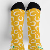 Lucky Hoefijzer Pattern St Patrick's Day Sokken (Top)