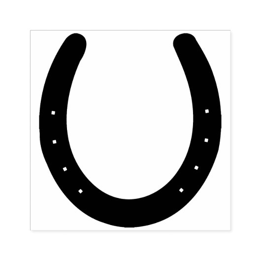 Lucky Hoefijzer Rubberstempel (Afrduk)