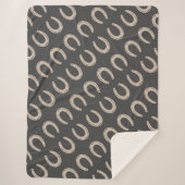 Lucky Hoefijzer Sherpa Deken (Voorkant)