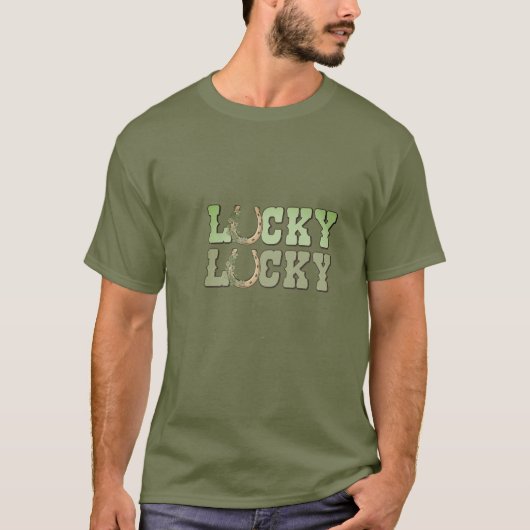 Lucky Hoefijzer T-shirt (Voorkant)