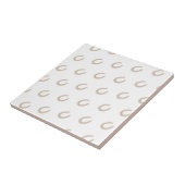 Lucky Hoefijzer Tegeltje (Zijkant)