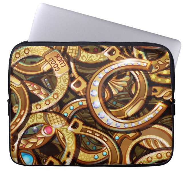 Lucky Hoefijzers Laptop Sleeve (Voorkant)