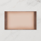 Lucky Horseshoe Brown Mariage en cuir Cartes de Pl (Dos)