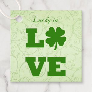 Lucky in Love Bedankjes Labels