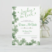 Lucky in Love Bridal Shower Invitation (Debout devant)