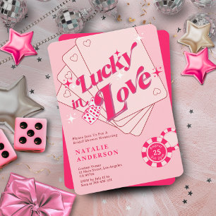 Lucky in Love Casino Dice & Chips Vrijgezellenfees Kaart