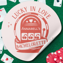 Lucky in Love Casino Hand getrokken Vegas Bachelor