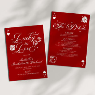 Lucky In Love Casino Meisjesweekend Feest Kaart