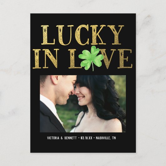 Lucky in Love | Enregistrer la carte postale Date (Devant)