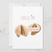 Lucky in Love Fortune cookies Faire-part de mariag (Dos)