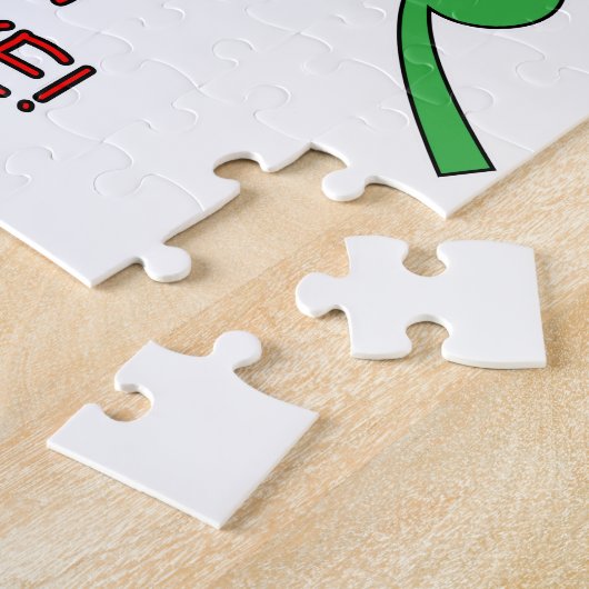 Lucky in Love Hearts Clover Legpuzzel (Zijkant)