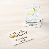 Lucky in Love Hoefijzer bruiloft Onderzetters (Insitu)