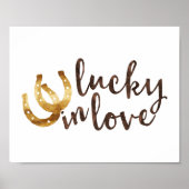 Lucky in Love Hoefijzers | Art Print (Voorkant)