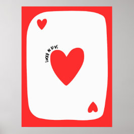 Lucky in love poster | Inspirational & decorative