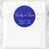 Lucky in Love Ronde Sticker (Tas)