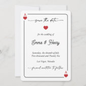 Lucky in Love Save the Date Uitnodiging (Voorkant)