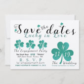 Lucky in Love Save the Dates Date (Achterkant)